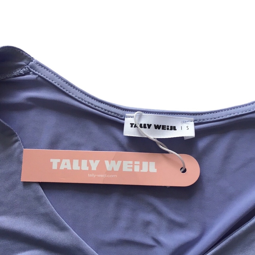 NWT Tally Weijl Y2K Cropped Cut Out Double O-rings Long Sleeve Top, size S - Picture 5 of 12